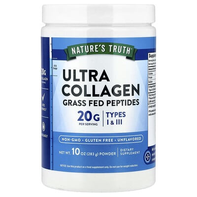 Nature's Truth, Super Collagen Protein Powder, Original Flavor, 10 oz (283 g)