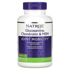 Natrol, グルコサミン、コンドロイチン & MSM、150錠