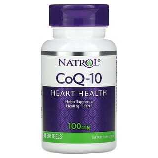 Natrol, CoQ-10, 100 mg, 45 cápsulas blandas