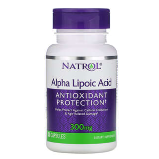 Natrol, альфа-липоевая кислота, 300 мг, 50 капсул