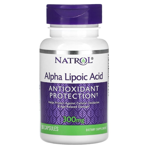 Natrol, 알파 리포산, 300 mg, 50 캡슐