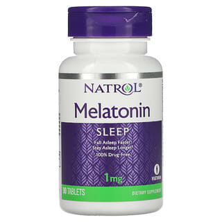 Natrol, Melatonina, 1 mg, 90 Tabletas