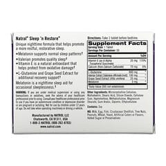 Natrol, Sleep 'n Restore, 20 Tabletas