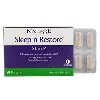 Natrol, Sleep 'n Restore, 20 Tabletas