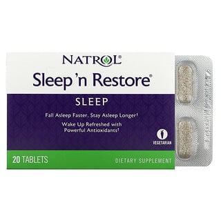 Natrol, Sleep 'n Restore, 20 Tabletas