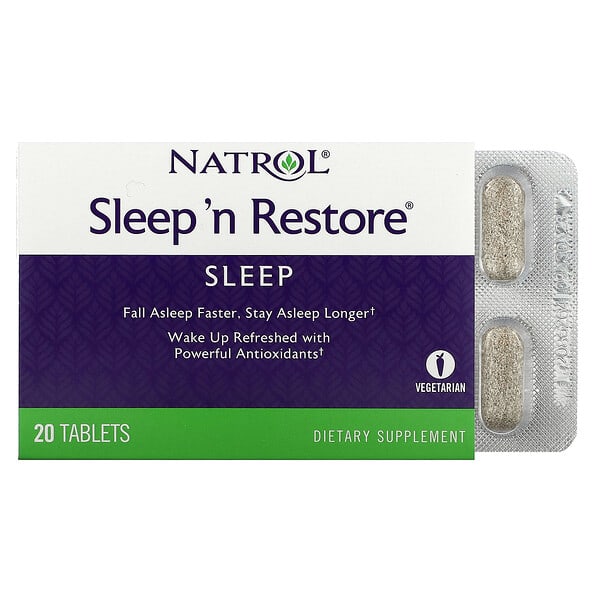 Natrol, Sleep 'n Restore、20粒