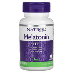 Natrol, メラトニン、3 mg、 60錠