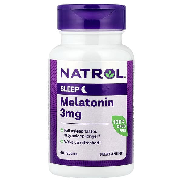 Natrol, 褪黑荷爾蒙，3毫克，60片