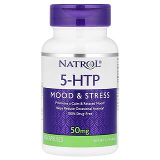 ناترول‏, 5-HTP ، للحالة المزاجية والإجهاد ، 50 ملجم ، 45 كبسولة