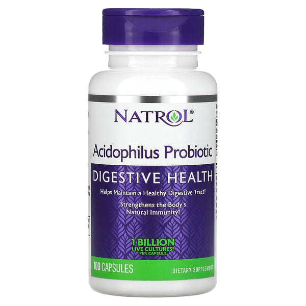 Natrol, Acidophilus Probiotic, 1 Billion, 100 Capsules