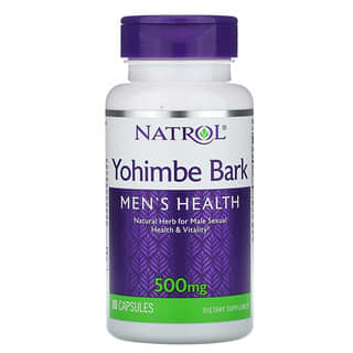 Natrol, Écorce de yohimbe, 500 mg, 90 capsules