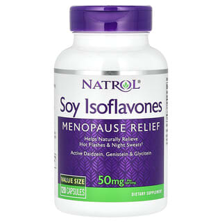 Natrol, Isoflavonas de soya, 50 mg, 120 cápsulas (10 mg por cápsula)