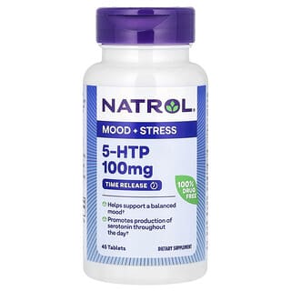 Natrol, 5-HTP, libération prolongée, extra force, 100 mg, 45 comprimés
