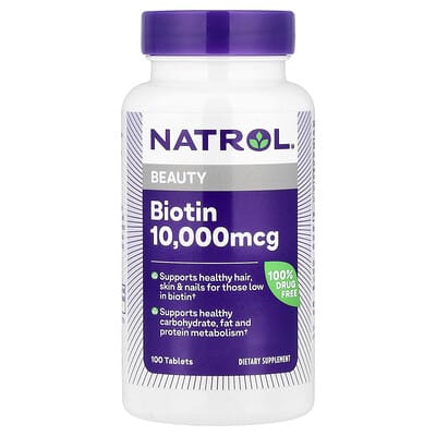 Natrol, Biotin, 100 Tablets