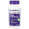 Natrol, ビオチン、成分増量タイプ、10,000mcg、タブレット100粒