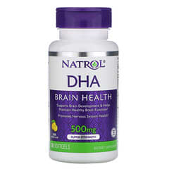 Natrol, DHA, Brain Health, Lemon, 500 mg, 30 Softgels (Discontinued Item) 