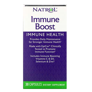 Natrol, Reforço Imunológico, Incluindo EpiCor, 30 Cápsulas Rápidas