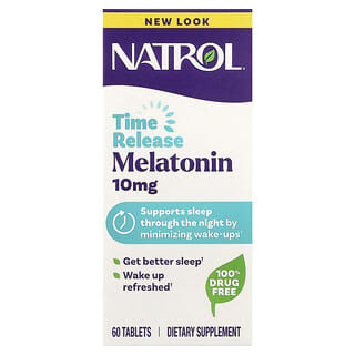 Natrol, Sleep Advanced, Melatonin, Time Release , 10 mg, 60 Tablets