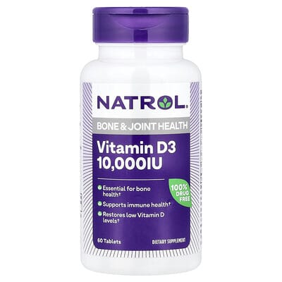Natrol, Vitamin D3, 60 Tablets