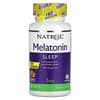 Natrol, מלטונין, מתמוסס מהר, בטעם תות, 3 מ"ג, 90 טבליות