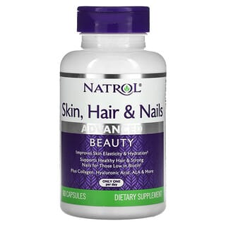 Natrol, 皮肤、头发和指甲，高级美容，60 粒胶囊