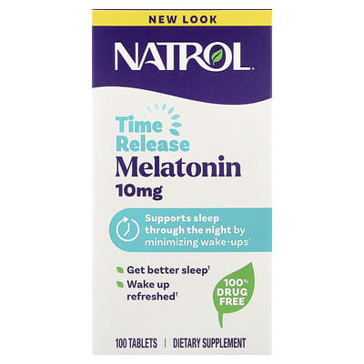 Natrol, Melatonin, Extended Release, 10 mg, 100 Tablets
