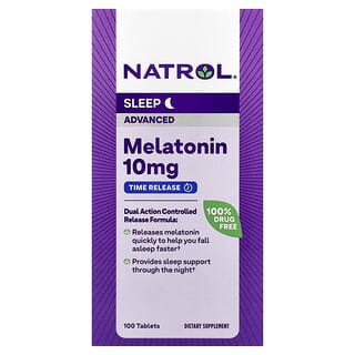 Natrol, Advanced Melatonin, Sleep, 10 mg, 100 Tablets