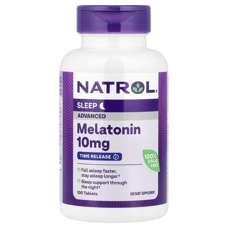 Advanced Melatonin, Sleep, 10 mg, 100 Tablets