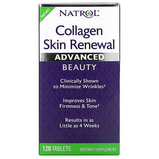 Natrol, Collagène pour le renouvellement de la peau, 120 comprimés
