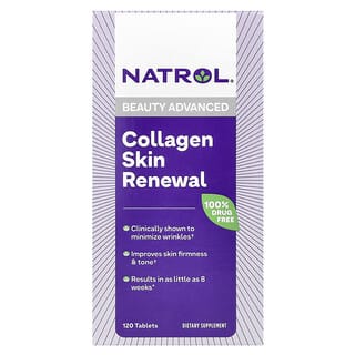 Natrol, Collagène pour le renouvellement de la peau, 120 comprimés