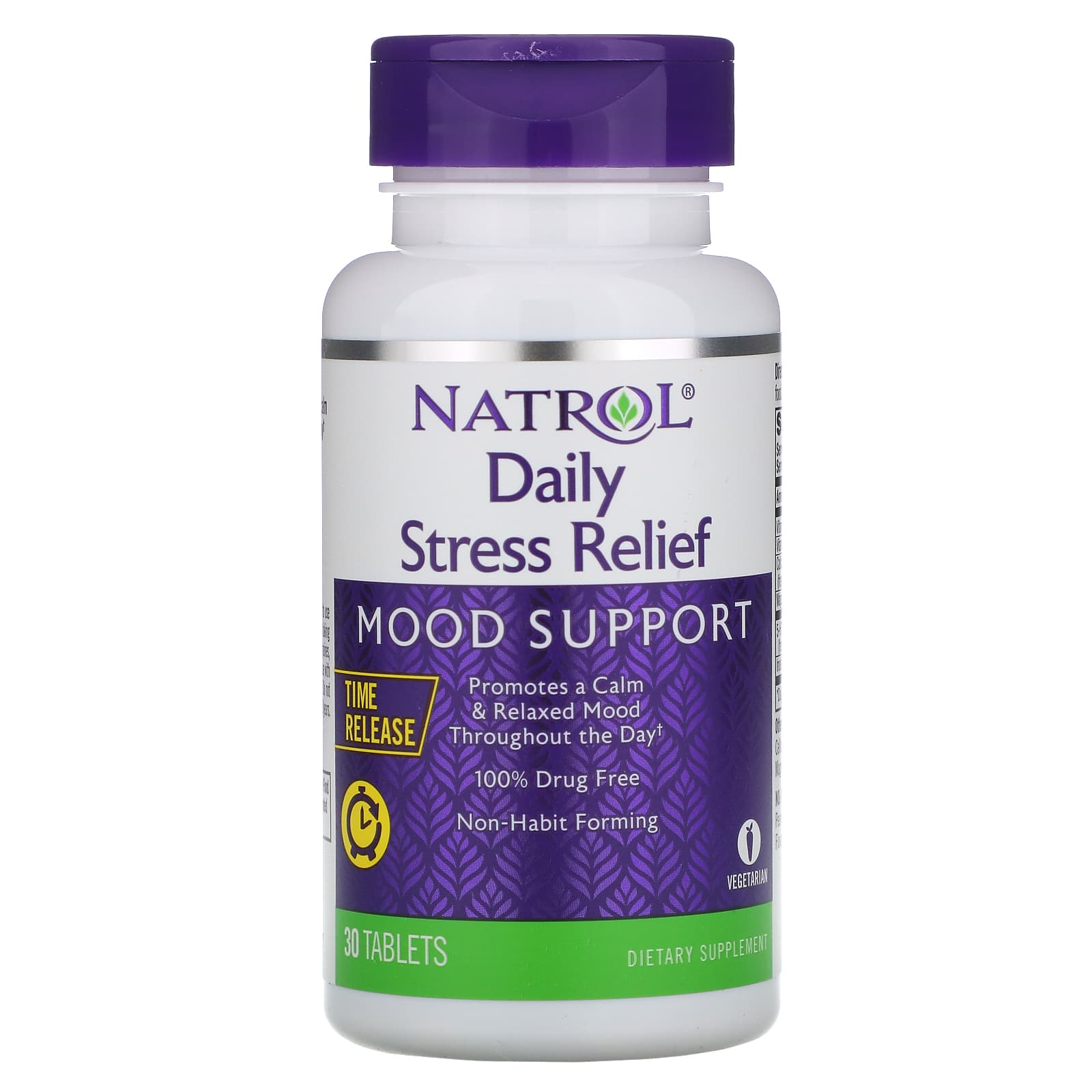 Natrol, Daily Stress Relief, Time Release, 30 Tablets