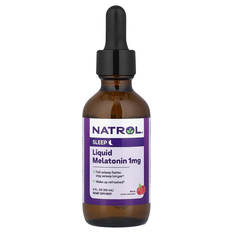 Liquid Melatonin, Berry, 1 mg, 2 fl oz (60 ml)