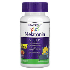 Natrol, Kids, Melatonin,  Fast Dissolve, Ages 4 & Up, Strawberry, 30 Tablets