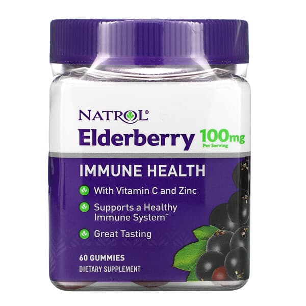 Natrol‏, סמבוק - בריאות מערכת החיסון, 50 מ"ג, 60 סוכריות גומי