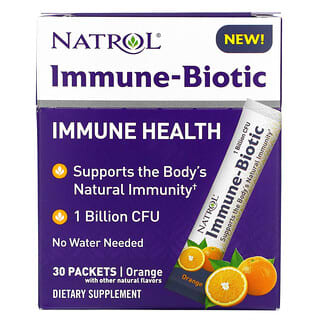Natrol, Immune-Biotic, апельсин, 1 млрд КОЕ, 30 пакетиков