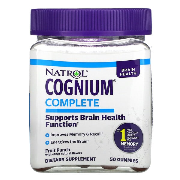 Natrol, Cognium Complete, Fruchtpunsch, 50 Fruchtgummis