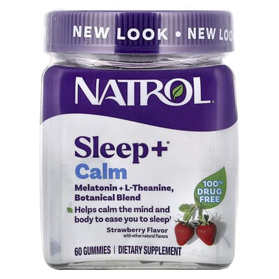 Natrol, Sleep+™ Relief Gummies, Strawberry Flavor, 60 Gummies