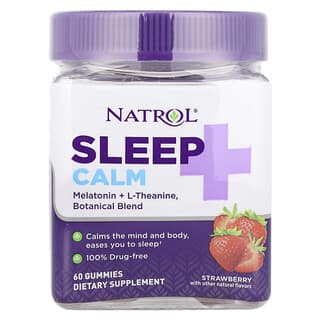 Natrol, Sleep + Calm, Fresa, 60 gomitas