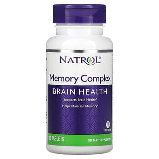 Natrol, メモリーコンプレックス、ブレインヘルス、タブレット60粒