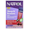 Natrol, 슬립 & 리스토어, 진정 드링크 믹스, 멜라토닌 무함유, 체리, 스틱팩 10개, 개당 2.6g(0.09oz)