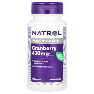 Natrol, Żurawina, 800 mg, 30 kapsułek (400 mg na kapsułkę)