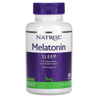 Natrol, Melatonina, 3 mg, 240 Tabletas