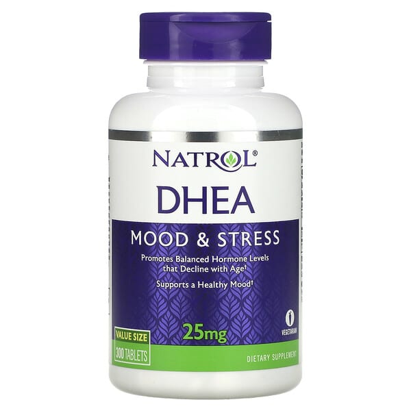 Natrol, DHEA, 25 mg, 300 comprimidos