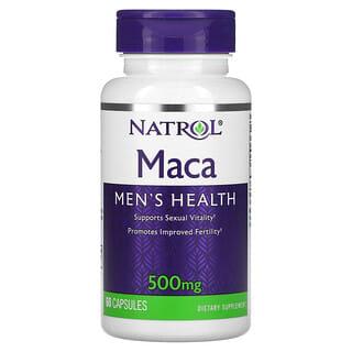 Natrol, Maca, 500 mg, 60 Cápsulas