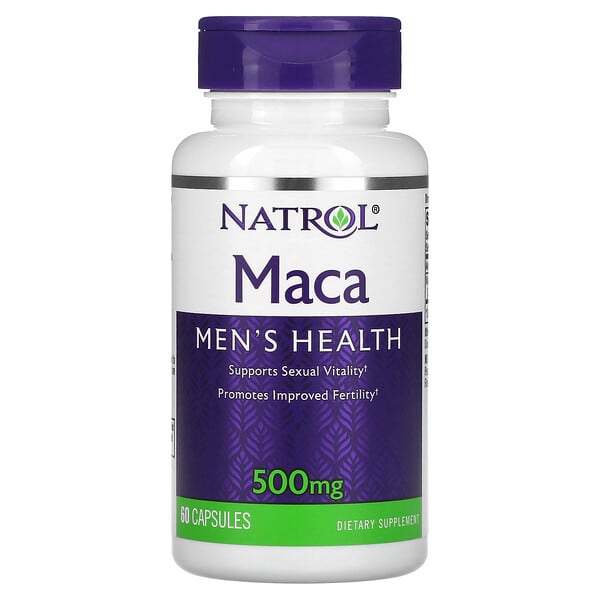 Natrol, 마카, 500 mg, 60 캡슐