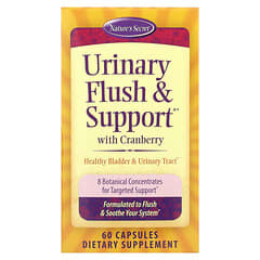 Nature's Secret, Urinary Flush & Support, мочегонное средство с клюквой, 60 капсул