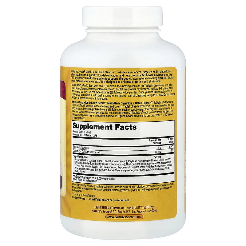 Multi-Herb Colon Cleanse™, 275 Tablets