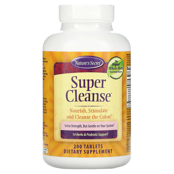 Nature's Secret, Super Cleanse, 200 Tabletten