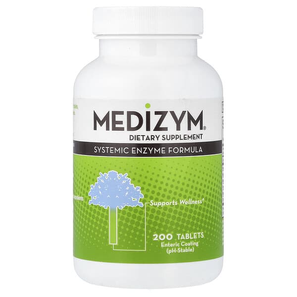 Naturally Vitamins, Medizym®, Systemic Enzyme Formula, 200 Tablets