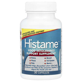 Naturally Vitamins, Histame, Complément au soutien de l’intolérance à la nourriture, 30 Capsules